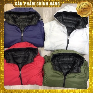 Áo phao nam lông vũ 2 mặt chống nước siêu nhẹ siêu ấm 2021