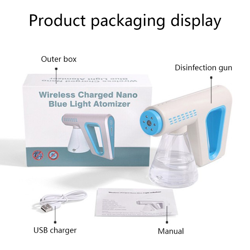 Máy Phun Sương Điện Tử Nano Cầm Tay 300ml Có Thể Sạc Lại