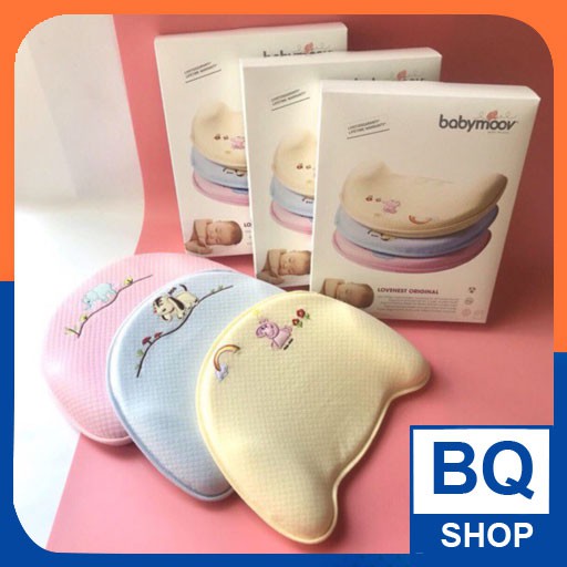 Gối cao su non chống méo đầu cho bé BQShop