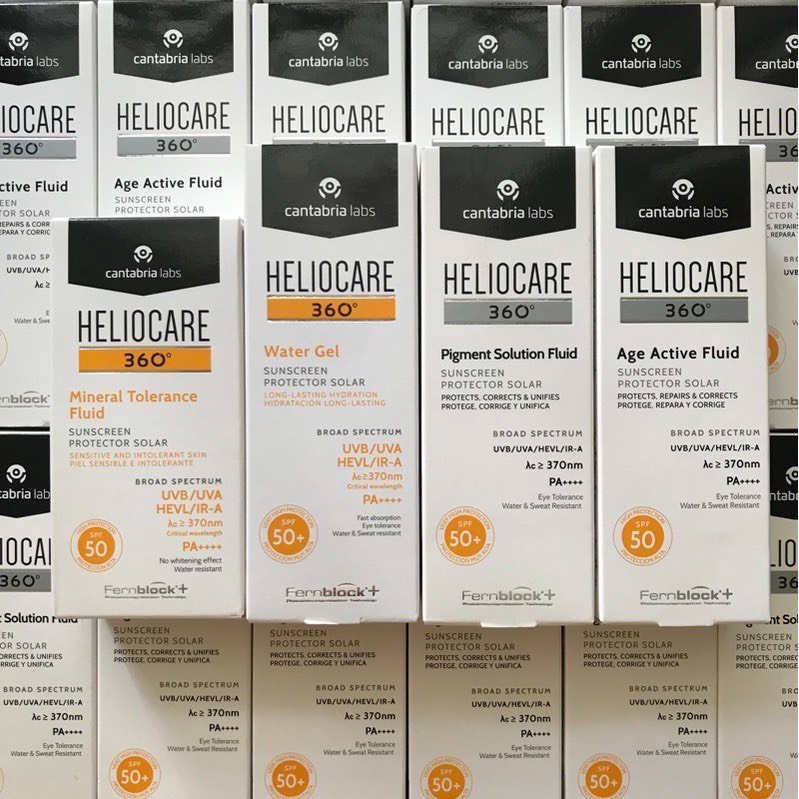 Kem chống nắng Heliocare Mineral - Pigment- Water gel- Age SPF 50