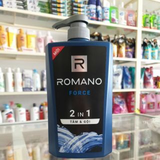 Tắm & Gội Romano Force 2 in 1 650g.