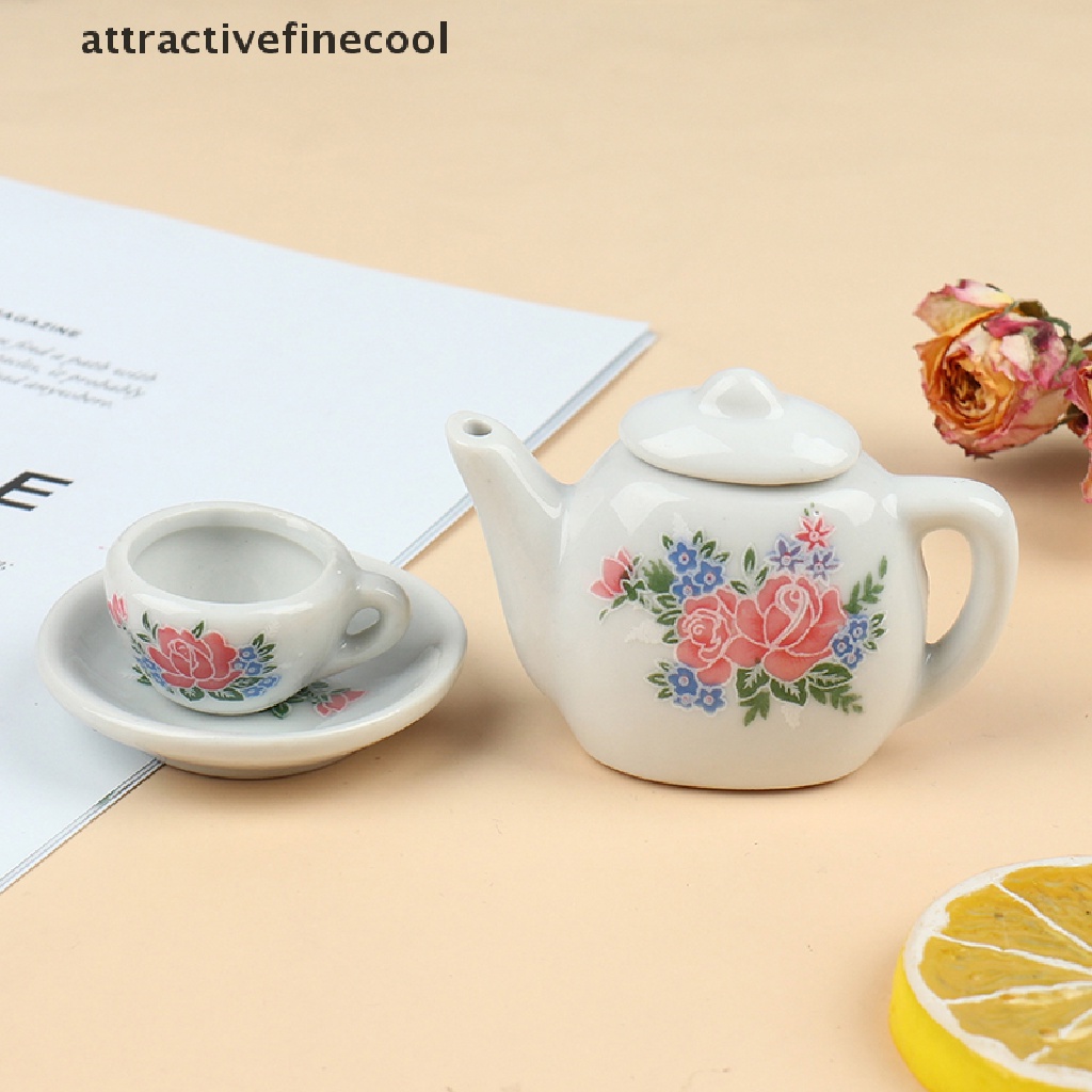 Bộ Cốc Và Ấm Tách Uống Trà Đồ Chơi Búp Bê Cỡ 1 / 12