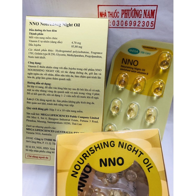 NNO-viên dưỡng ẩm da,bổ sung vitamin E