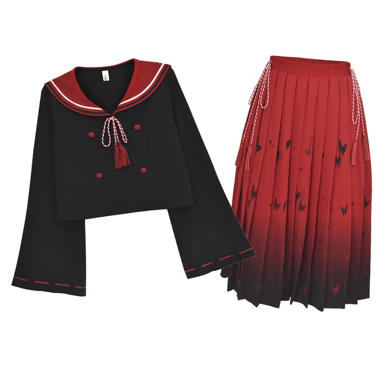 [Sẵn] Nguyên Bản Set đồng phục seifuku phong cách Nhật cao cấp nhà Dory