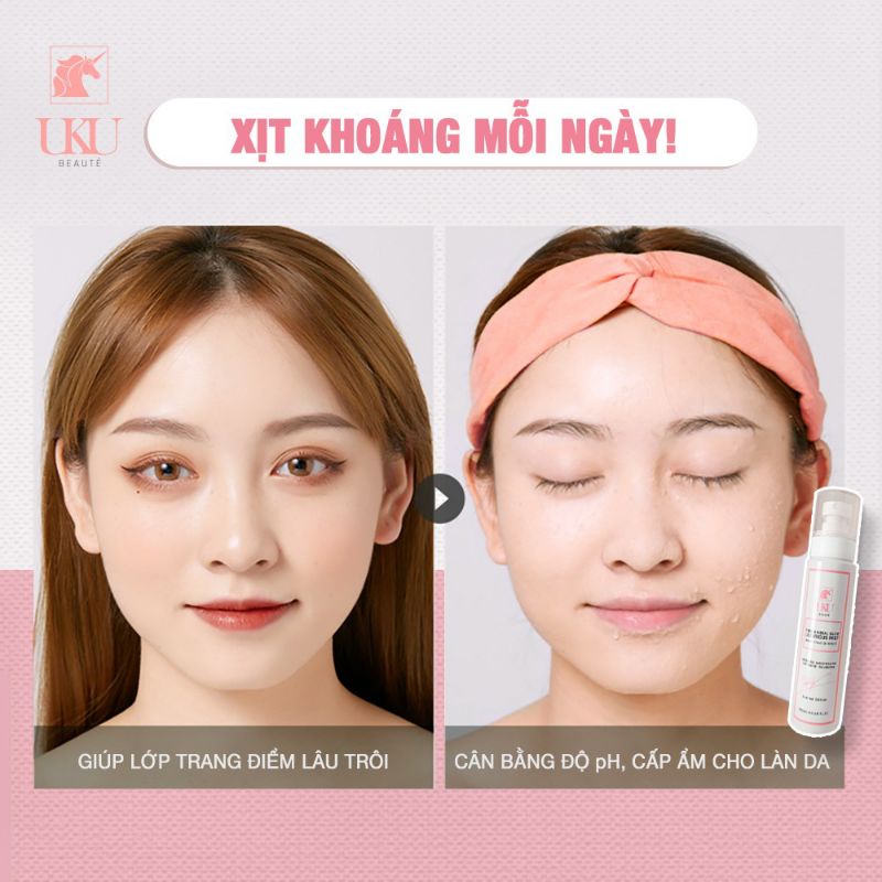 Xịt khoáng tươi UKU Beauté cho mọi loại da 100ml