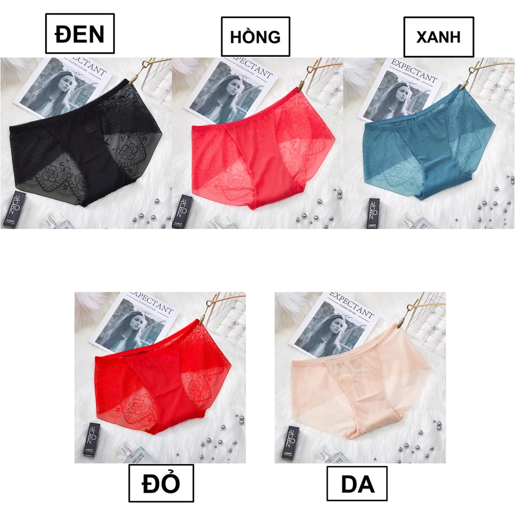 Quần lót nữ Ren Cotton mềm mịn đẹp dễ thương kháng khuẩn Sexy gợi cảm cao cấp Hàn Quốc siêu đẹp LIBECKA QLN07