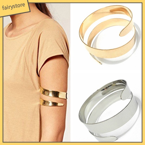 Vòng đeo cánh tay xoắn ốc đơn giản phong cách punk cho nữ