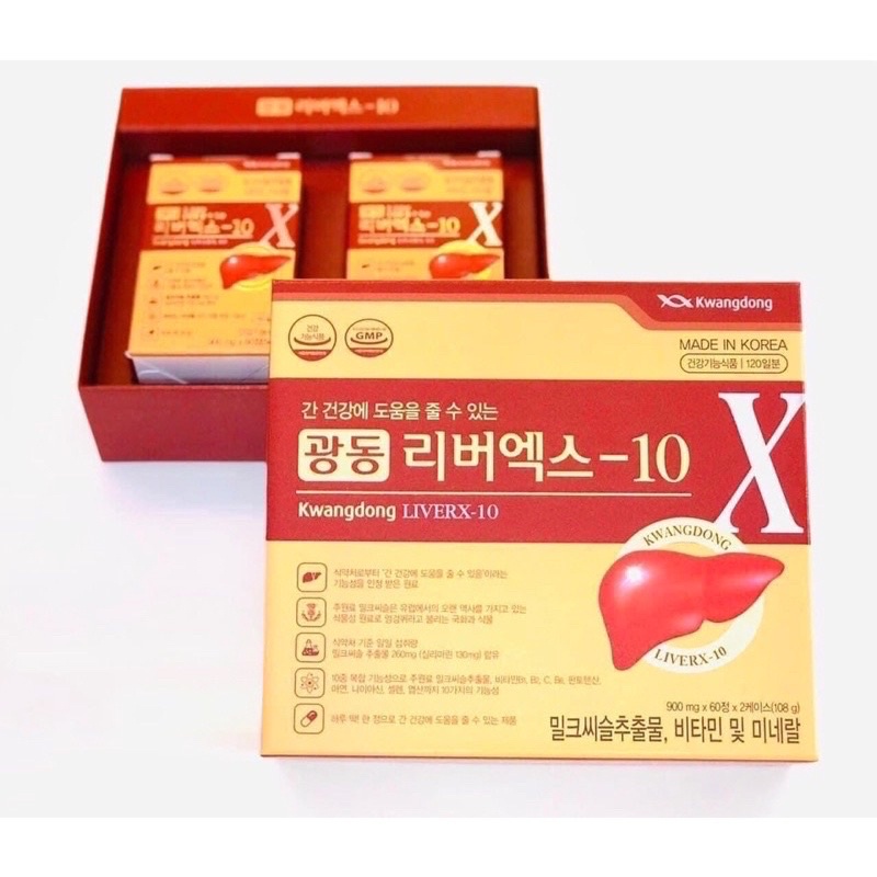 Bổ gan Kwangdong LiverX 10 HÀN QUỐC, hộp 120viên