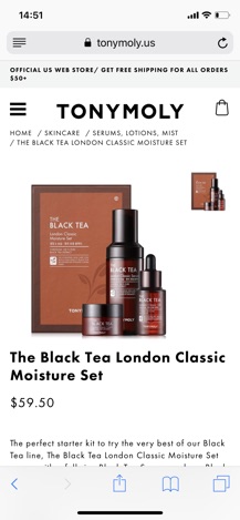The Black Tea London Classic Moisture Set