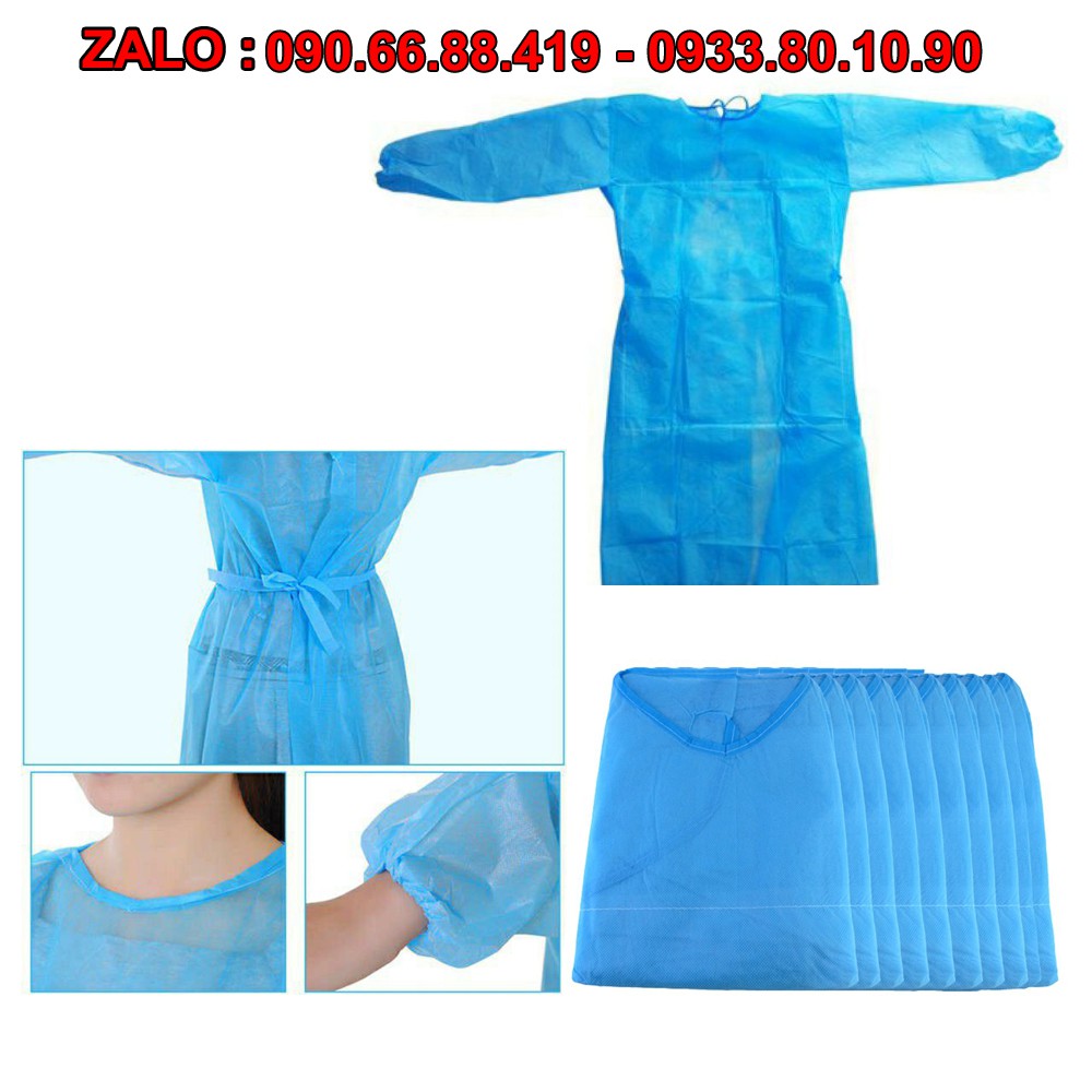 (5 cái) Áo y tế khử trùng dùng 1 lần - Áo phẫu thuật tiệt trùng phun xăm thẩm mỹ Spa y tế