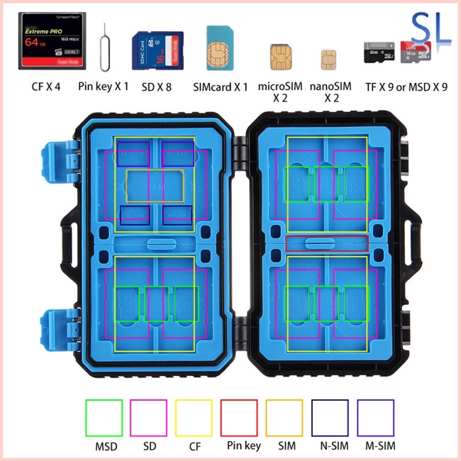 Hộp đựng thẻ nhớ TF CF SD