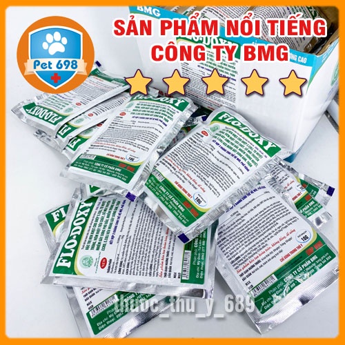 FLO-DOXY 50g Phòng và chữa các bệnh hô hấp, tiêu hóa, tiết niệu trên gà, vịt, ngan, cút, chim cảnh, gà quý