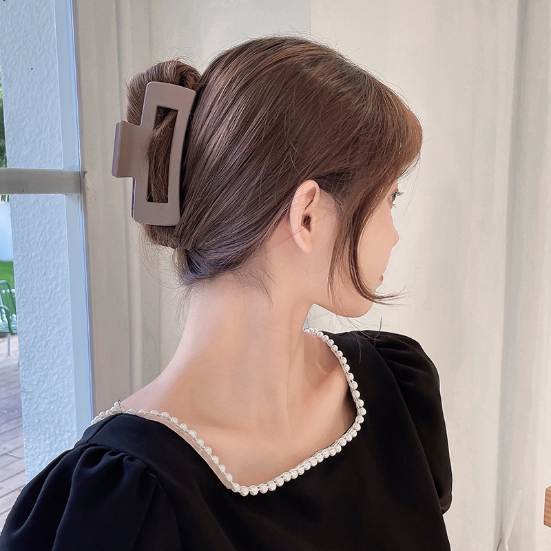 Kẹp Tóc Càng Cua Lớn Bằng Acrylic Thời Trang Hàn Quốc Thanh Lịch Dễ Phối Đồ