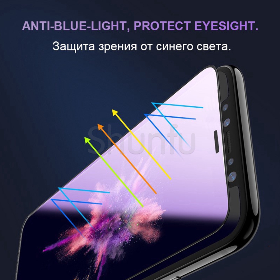 Kính Cường Lực Chống Ánh Sáng Xanh Cho iPhone 11 12 13 14 Pro Max X XS XR 6 6S 7 8 Plus