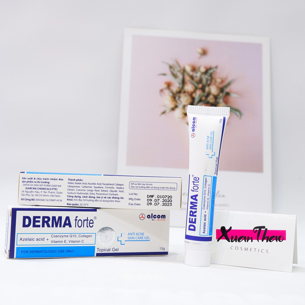 Derma Forte, Kem Mụn, Giảm Mụn, Giảm Thâm, Mụn Ẩn, Mụn Đầu Đen, Mụn Trứng Cá