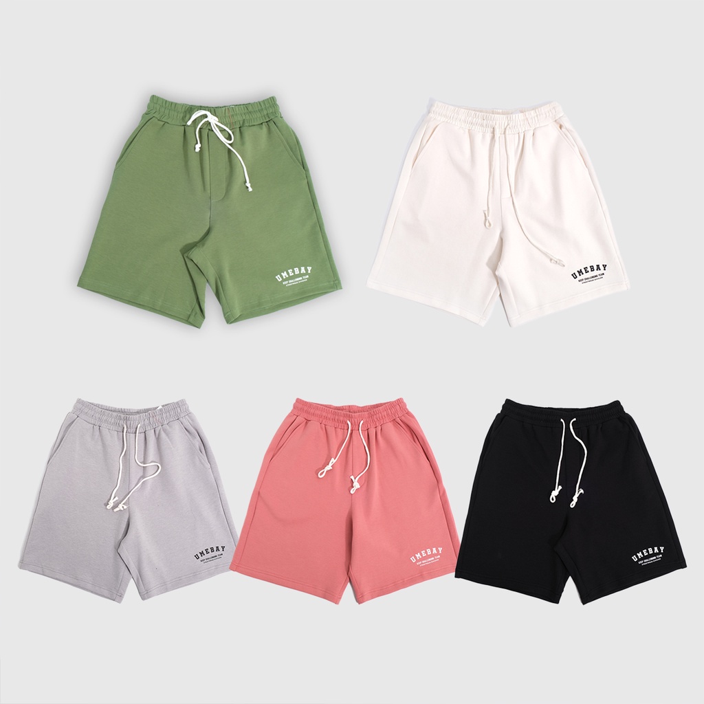 Quần short nam, quần short nữ in Umebay, sooc đùi unisex thể thao oversize streetwear 2023 UMS32U
