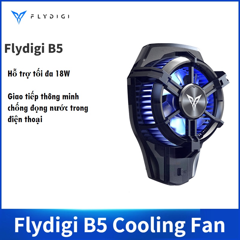 [Mã 156ELHA80K giảm 6% đơn 400K] Flydigi B5 | Quạt tản nhiệt sò lạnh từ tính dành cho điện thoại và máy tính bảng ipad