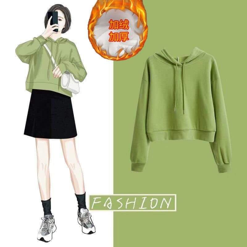 Áo mũ nỉ tăm của nữ