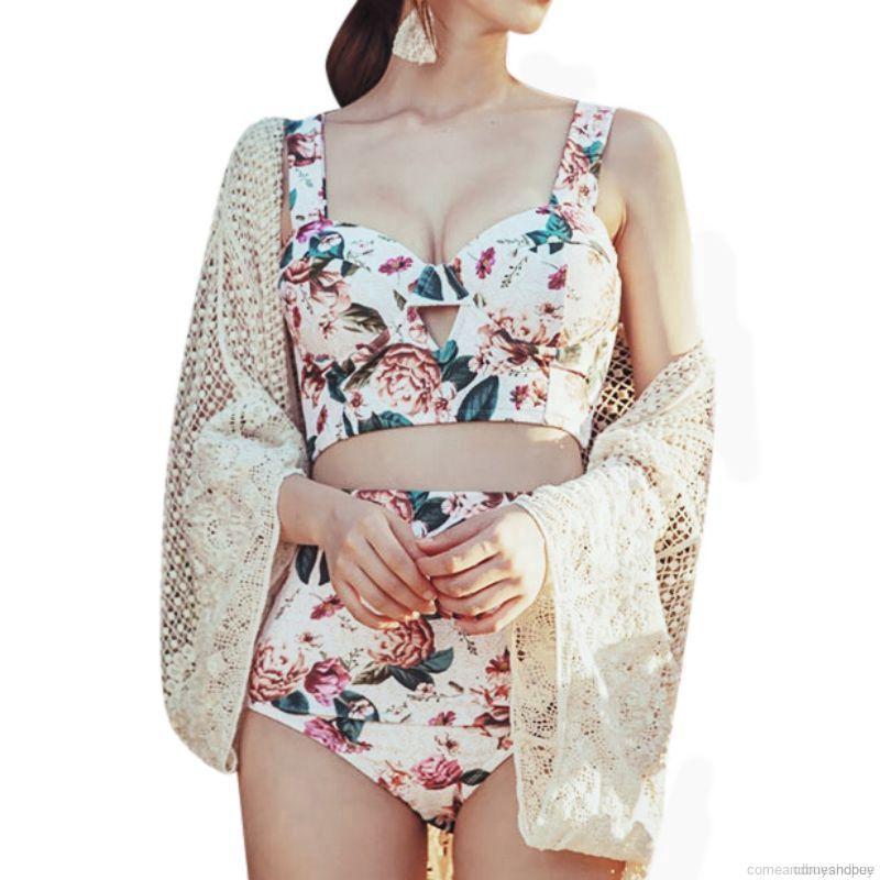 Bộ Đồ Bơi Họa Tiết Hoa Quyến Rũ Cho Nữ 45-63kg | BigBuy360 - bigbuy360.vn