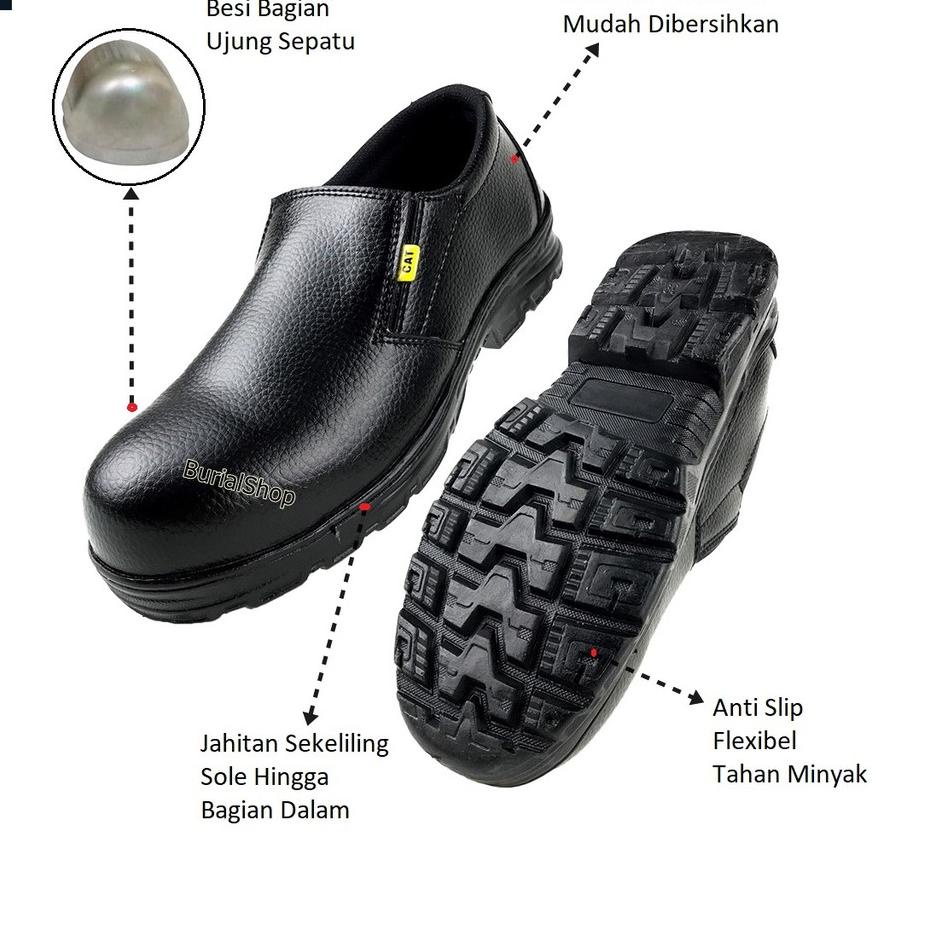 Giày Slip On Mũi Sắt An Toàn Septi Dành Cho Nam Giới - BS V40
