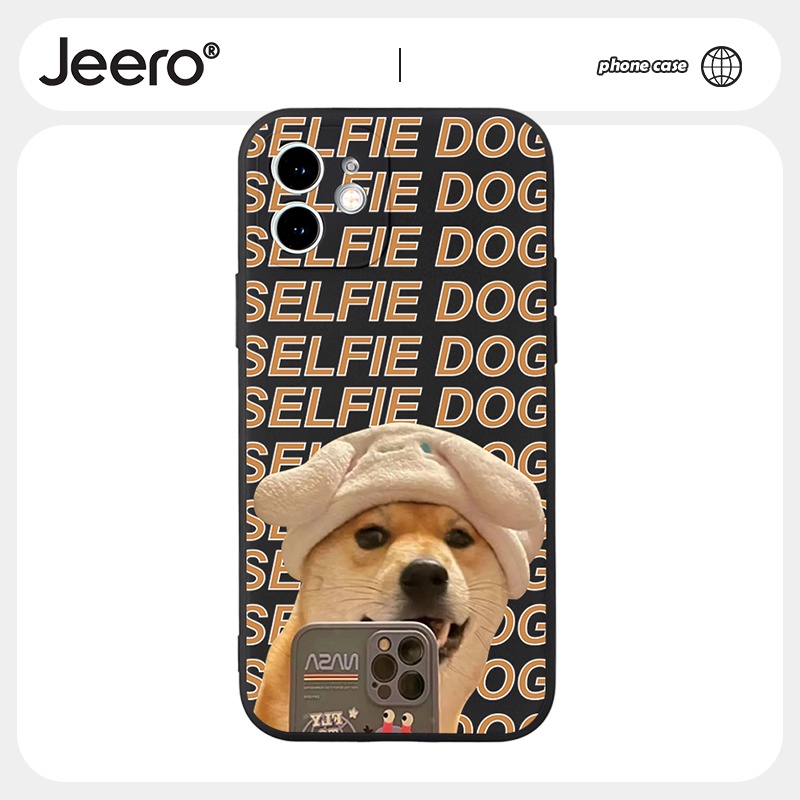 Ốp lưng JEERO cặp đôi dễ thương đẹp ngộ nghĩnh mềm viền vuông cho iPhone 14 13 12 11 Pro Max SE 2020 X XR XS ip 8 7 6 6S Plus kute HFF123