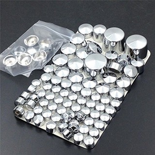 87pcs Chrome Bolt Toppers Cover Cap For Harley Davidson Softail Twin Cam 84-06