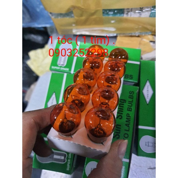 Bóng đèn xi nhan vàng,bóng phanh vàng 12v - 24v 21w  cho ô tô, xe máy ,tàu thuyền