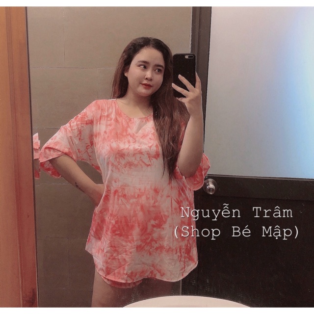Set Bộ Short Lụa Loang Màu Form Rộng BigSize 70-95Kg [Hình Thật Chính Chủ]
