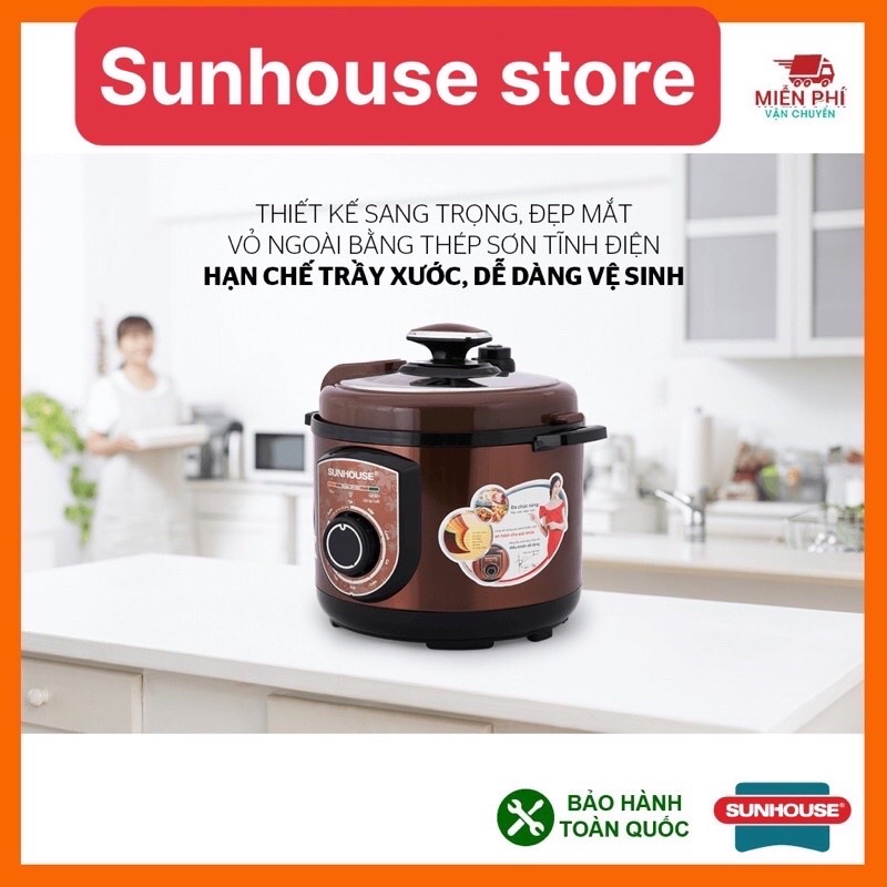 Nồi áp suất điện đa năng SUNHOUSE 5lit SHD1550,sunhouse SHD1552