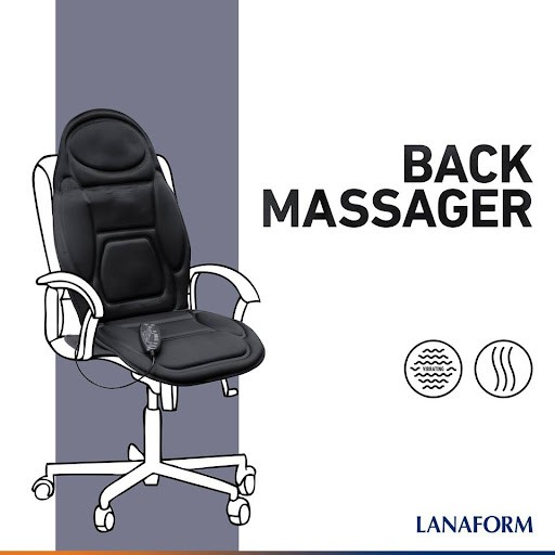 Đệm Lanaform Back Massage LA110304 Dùng cho ô tô của Bỉ