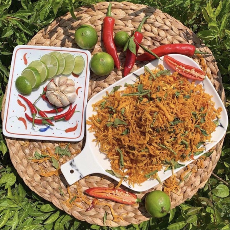500G Khô Gà Lá Chanh Xé Cay, Gà Khô, Khô Gà Sợi Trung Nam Food, đồ ăn vặt, ăn vặt ngon