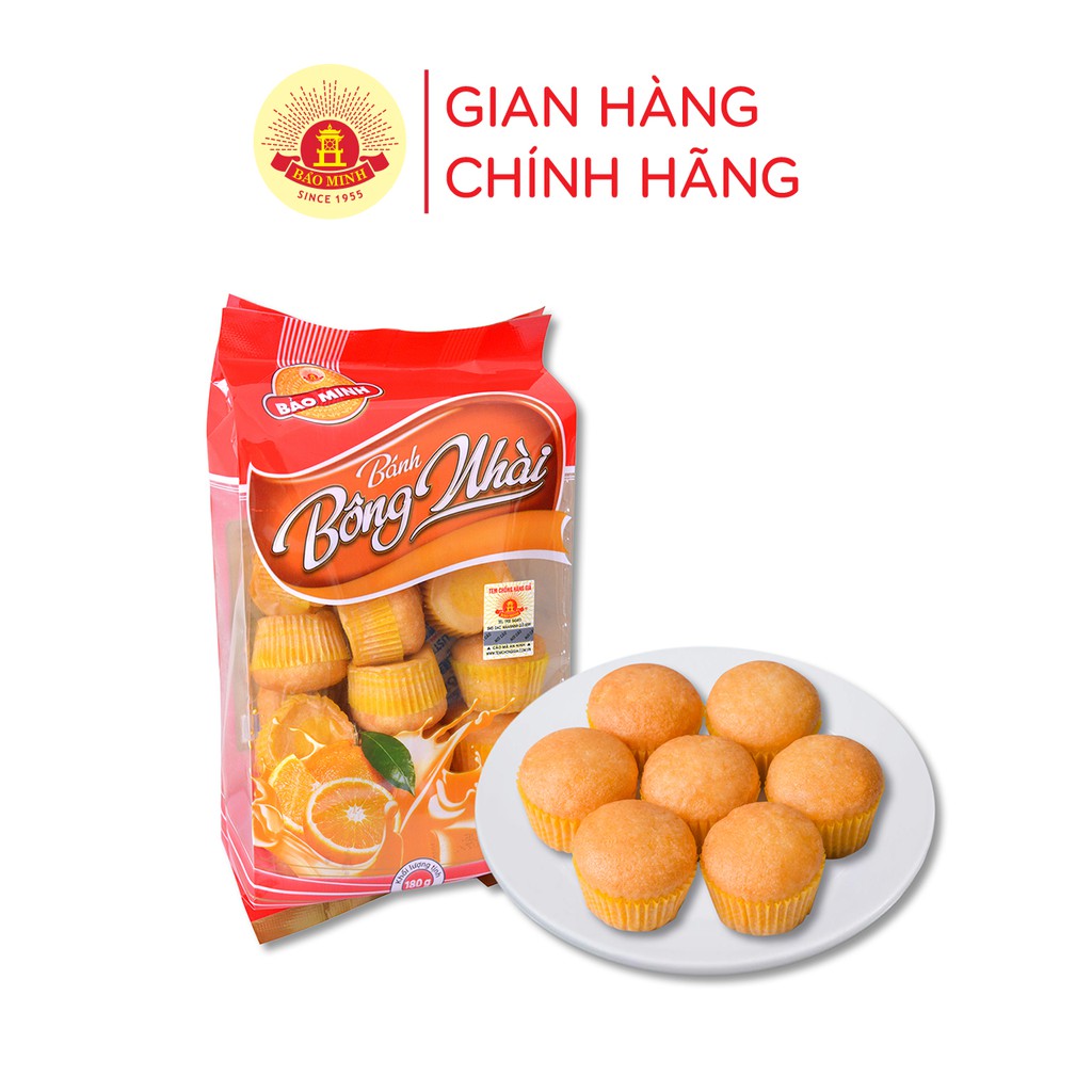 Bánh Bông Nhài Bảo Minh 180gr thơm ngon vị cam