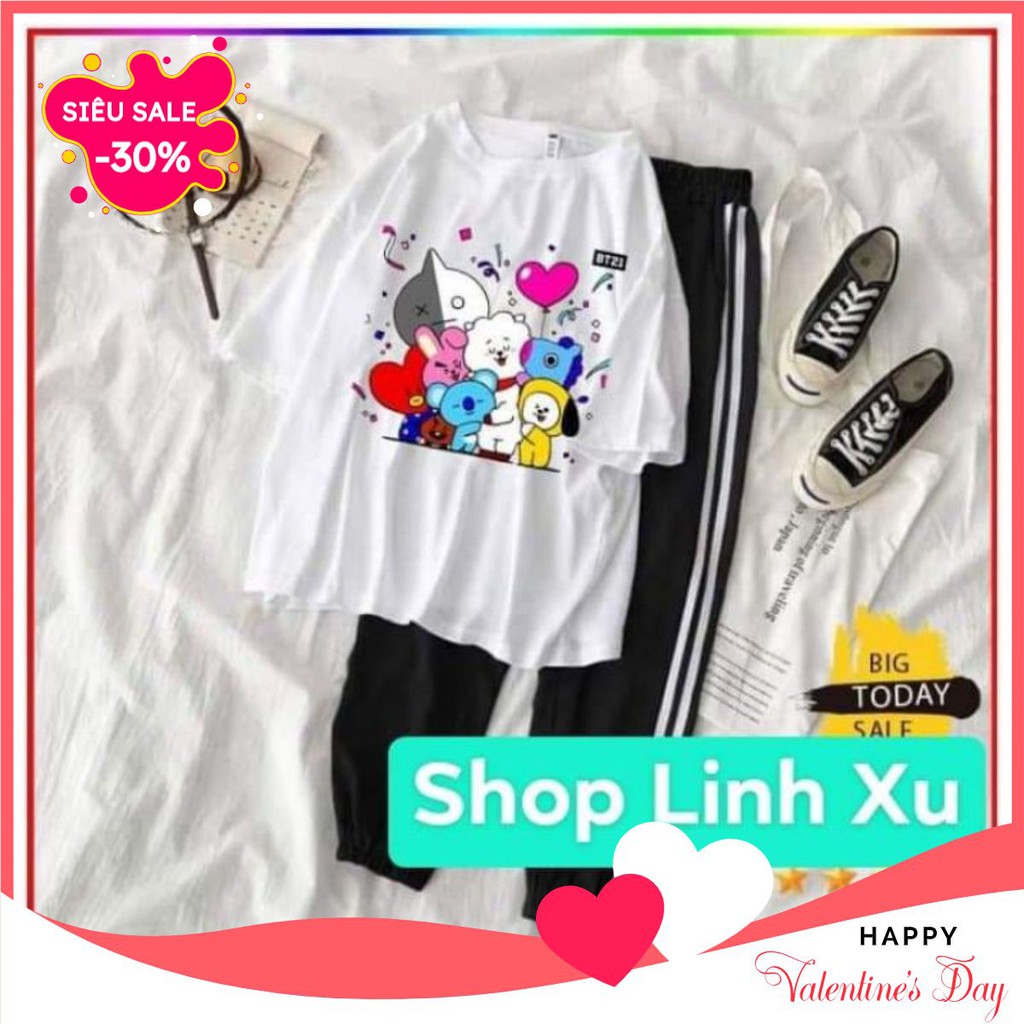 khuyến mại giá rẻ Bộ quần áo BTS 🌺 Freeship 🌺 Áo BTS Tay Lỡ Kèm Quần giá ưu đãi nhanh tay đặt hàng