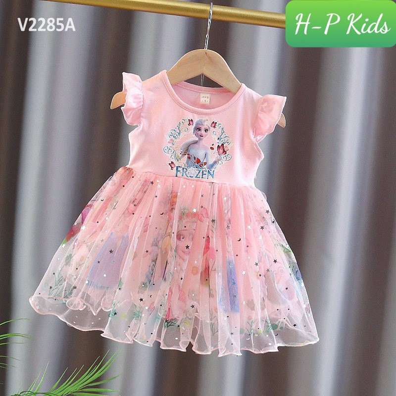 Váy công chúa Elsa đáng yêu xinh xắn dành cho bé gái