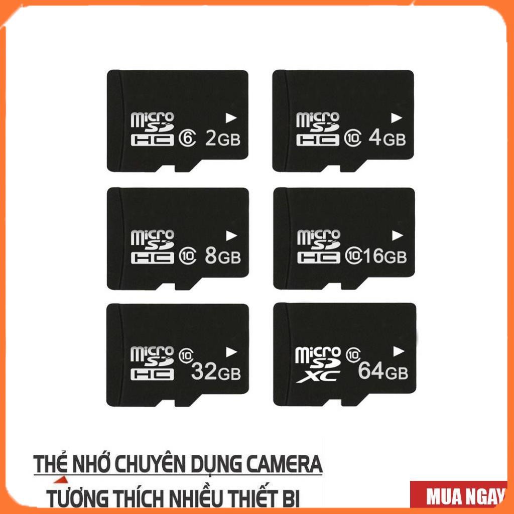 Thẻ nhớ MicroSD Class 10 Tốc độ cao (Đen) 16GB/32GB/64GB