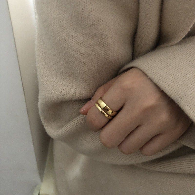 Nhẫn đeo tay hai lớp thời trang sành điệu cho nữ