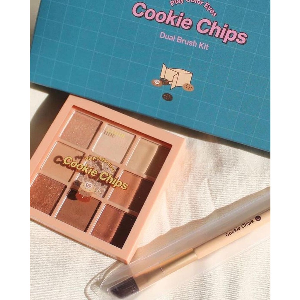 Bảng phấn mắt Cookie Chips Dual Brush Kit