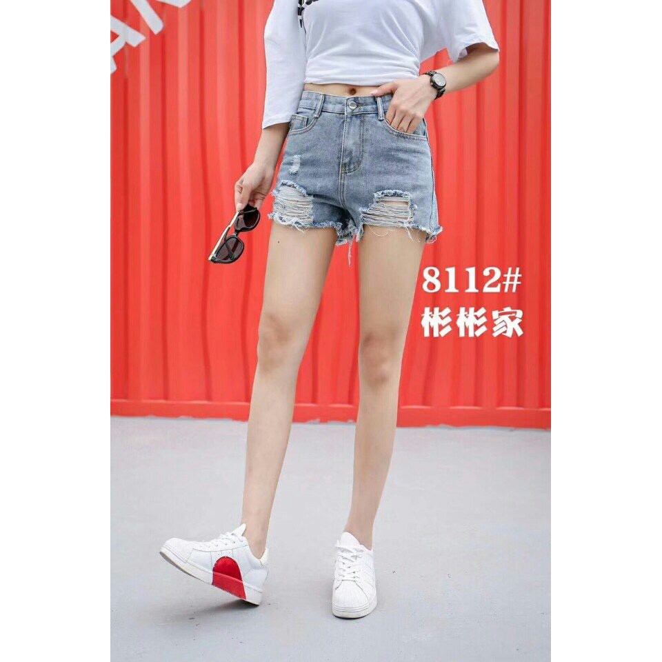 Quần short jeans wax rách hàng nhập Quảng Châu