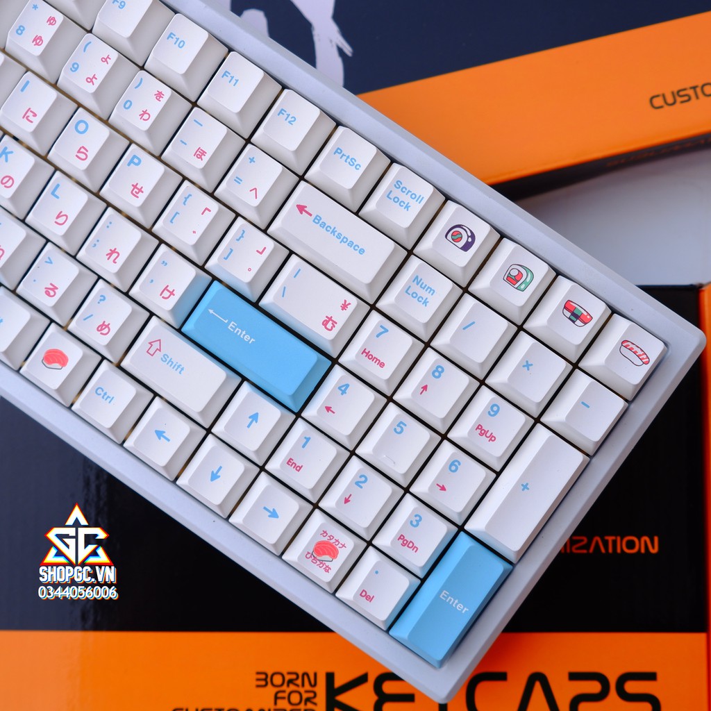 Bộ Keycap SHUSHI 134 nút Nhựa PBT DYESUB ( E-DRA, AKKO, KEYCHORN, KEYCOOL, IKBC, LEOPOLD, NJ68,...)