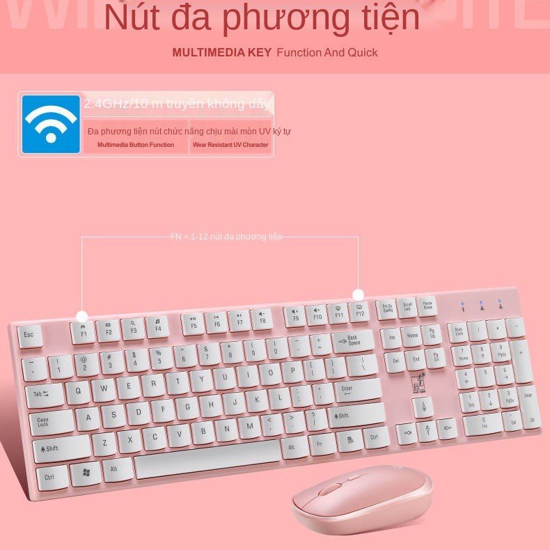 Theo dõi Bộ bàn phím và chuột không dây Spotlight Leopard Máy tính Cổng USB Văn phòng Trò chơi xách tay Bị treo | BigBuy360 - bigbuy360.vn