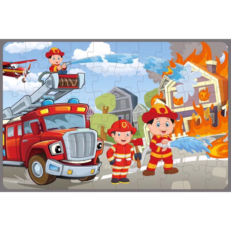 Đồ chơi xếp hình ZHAN QI TOYS 60 mảnh hình hoạt hình hỗ trợ giáo dục cho bé