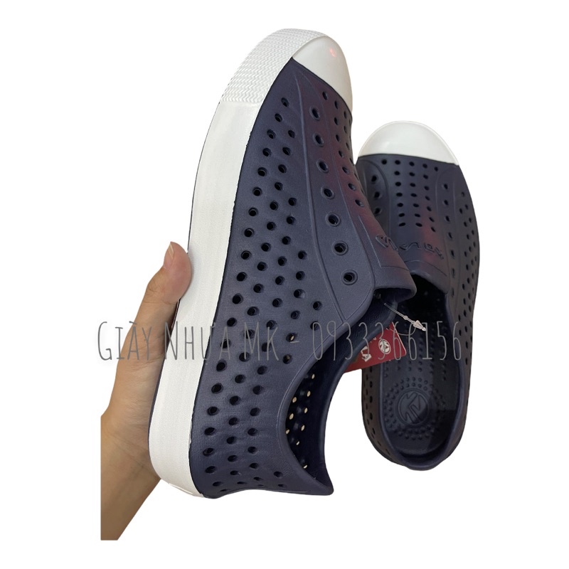 Giày sneaker nhựa nam đi mưa siêu nhẹ siêu mềm nhiều lỗ thoáng khí siêu mát siêu êm chống nước - GL025