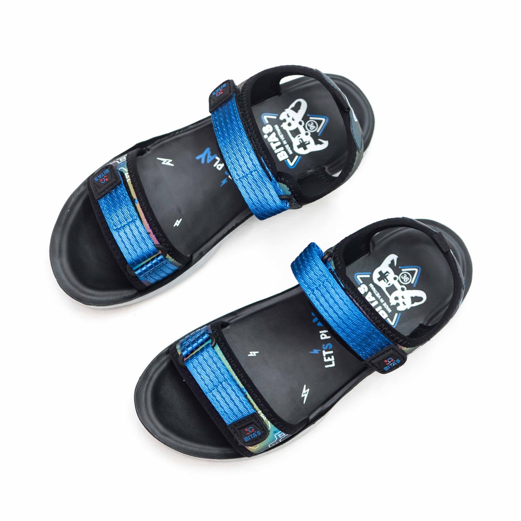 GIÀY SANDAL QUAI HẬU HỌC SINH BÉ TRAI BITA'S ĐẾ BẰNG SEN.61 (ĐỎ + XANH DƯƠNG + XÁM) - BITAS