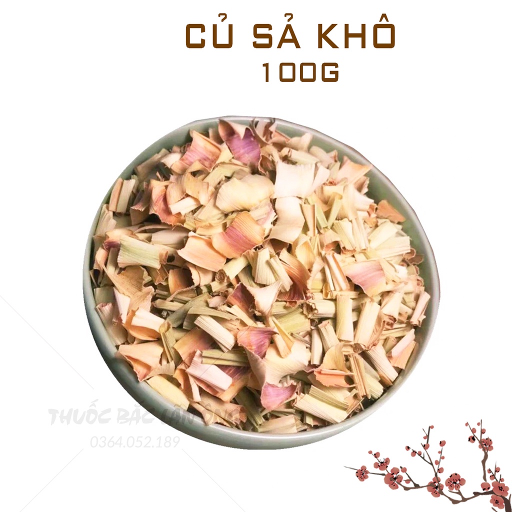 Củ sả khô 100g (Hàng khô, thơm, dùng pha trà, xông hơi)