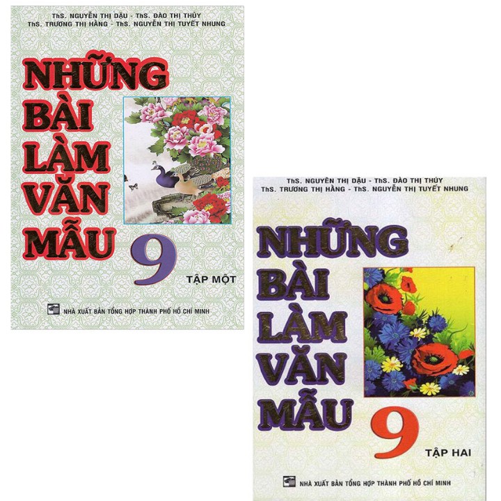 Sách - Combo Những bài làm Văn mẫu 9 - tập 1 + 2 (bộ 2 cuốn)