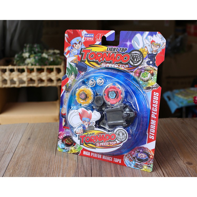 Bộ Con Quay Chiến Thần Vô Địch TORNADO Có Bàn Đấu Nado Beyblade Vô Cực Vòng Xoay Thần Tốc