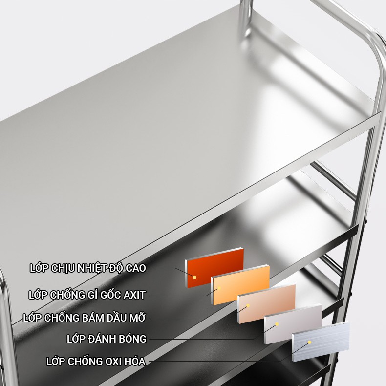 [𝐓𝐚̣̆𝐧𝐠 𝟔 𝐌𝐨́𝐜 𝐓𝐫𝐞𝐨] Giá Kệ Inox 304 K10 ANDO, Kệ Để Đồ, Lò Nướng, Nồi Chiên Không Dầu, Nồi, Chảo, Chai Lọ Gia Vị | BigBuy360 - bigbuy360.vn