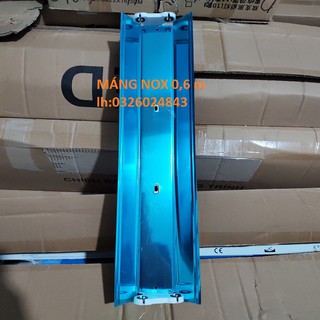 Combo 10 máng đèn phản quang inox 0.6m 2 bóng - máng đèn có chóa
