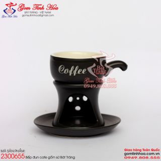 Ly tách cafe đẹp men đen lòng trắng