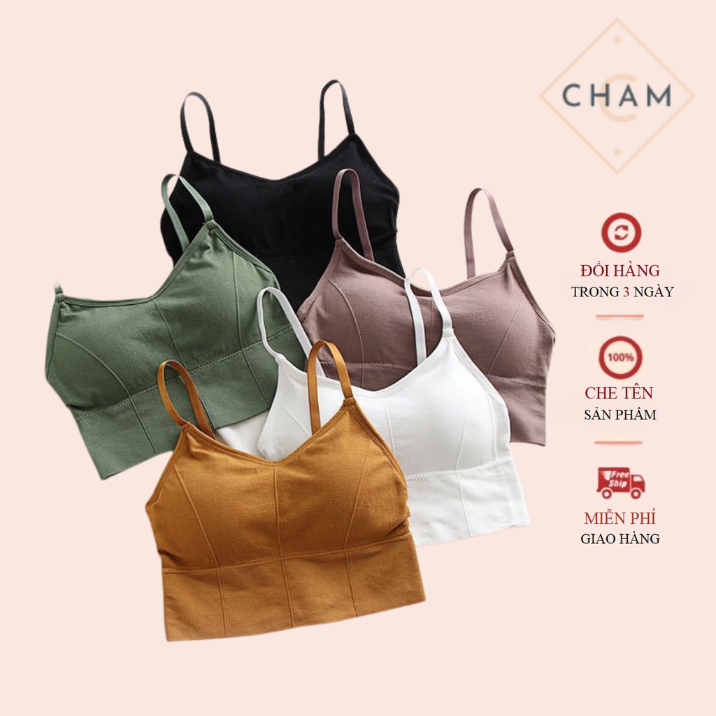 Áo bra 2 dây dáng croptop mặc tập Gym và Yoga 646